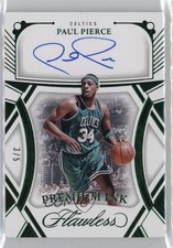 2023-24 Panini Flawless Premium Ink Emerald 3/5 Paul Pierce #PI-PPC Auto HOF 3d3