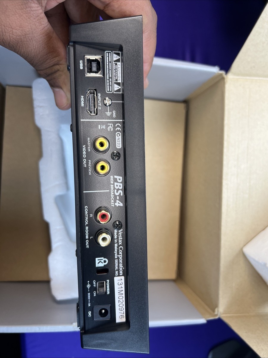 Vestax Pbs-4 Live Web Broadcasting Audio Video Mixer Ta0228 Japan