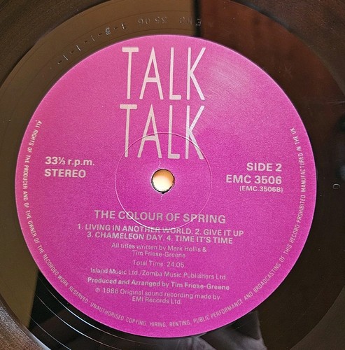 Talk Talk - The Colour Of Spring - LP - 1986 - EMI - UK - Bild 8 von 9