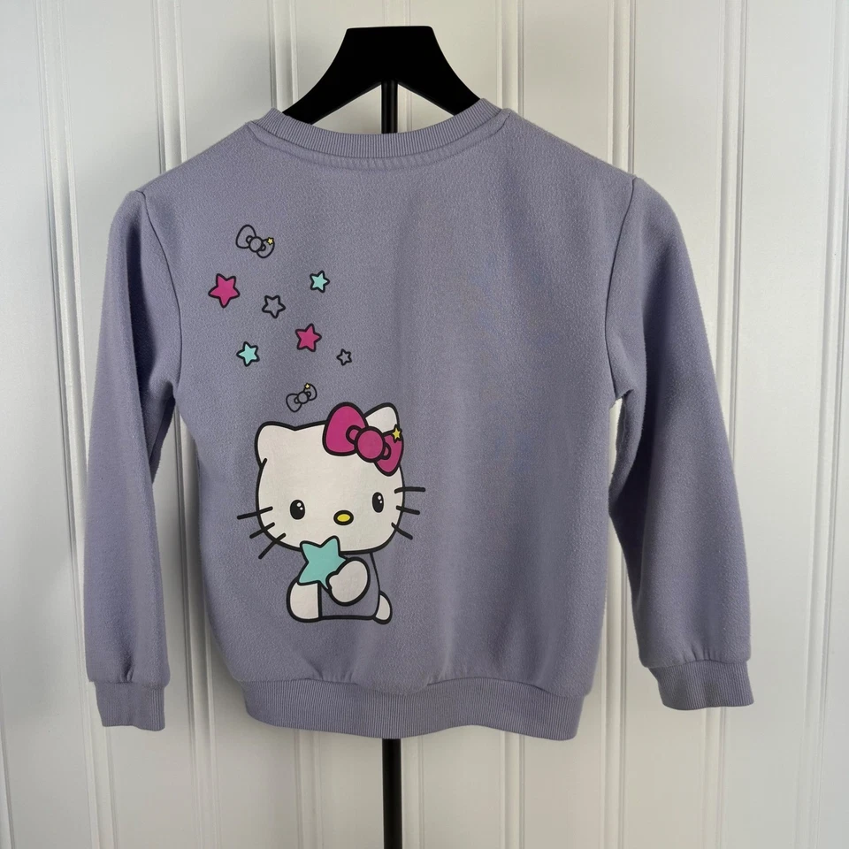 Paquete de sudadera y sudadera con capucha Hello Kitty para niñas talla 7/8 cremallera lentejuelas polar Foto 3 de 4