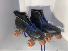 Vintage Black Mens Chicago Roller Skates 76P Size 8