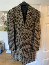 ETIQUETTE Gold Brocade Jacquard Wedding Tailcoat Blazer Jacket 40L