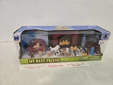 2013 NewRay My Best Friend Dogs Rocker Fireplace Set NIB FREE SHIPPING