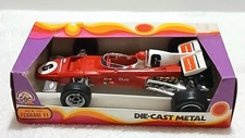 Vintage Zee Toys Ferrari F 1 Racing Car, Die Cast Metal With Plastic Parts