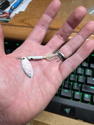 Worden's Original Rooster Tail Spinner Fishing Lure White 2.5''