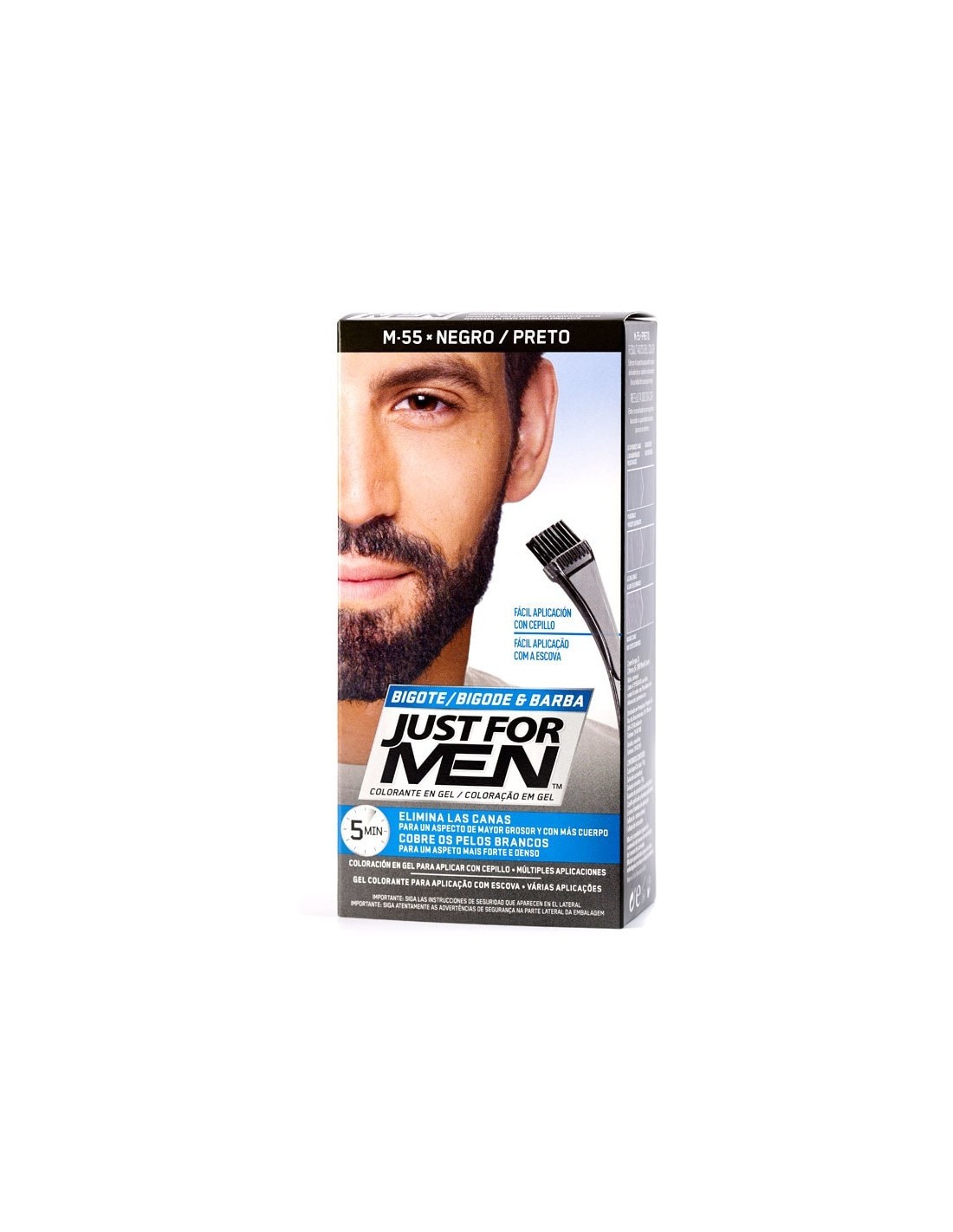 Just For Men Mustache And Beard Gel Coloring Colour Black M55