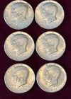 Lot Of Six 1967 Kennedy Half-Dollars, All 40% Silver ~ Very Nice Condition!