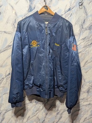 Vintage American Legion Post 20 Coffeyville KS Satin Jacket 3XL USA