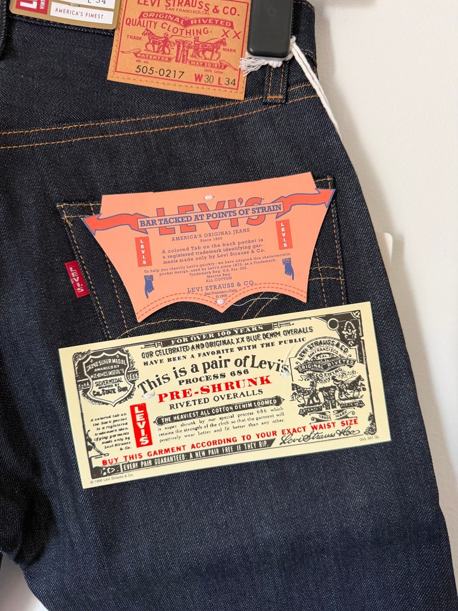 Levi's Vintage Clothing 1967 505 Jeans - 30x34 - Organic Rinse