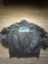 Vintage MacMurray Northrop Grumman B-2 Satin Bomber Jacket Black 3XL USA