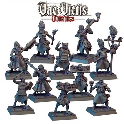 Vae Victis 28mm Flagellant Warband for Mordheim, D&D, Frostgrave