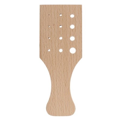 The Beadsmith Deluxe Wire Chain Drawplate, 6 x 2.25, Wooden, with Handle, 12 ...