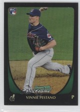 2011 Bowman Draft Chrome Refractor Vinnie Pestano #73 0c6