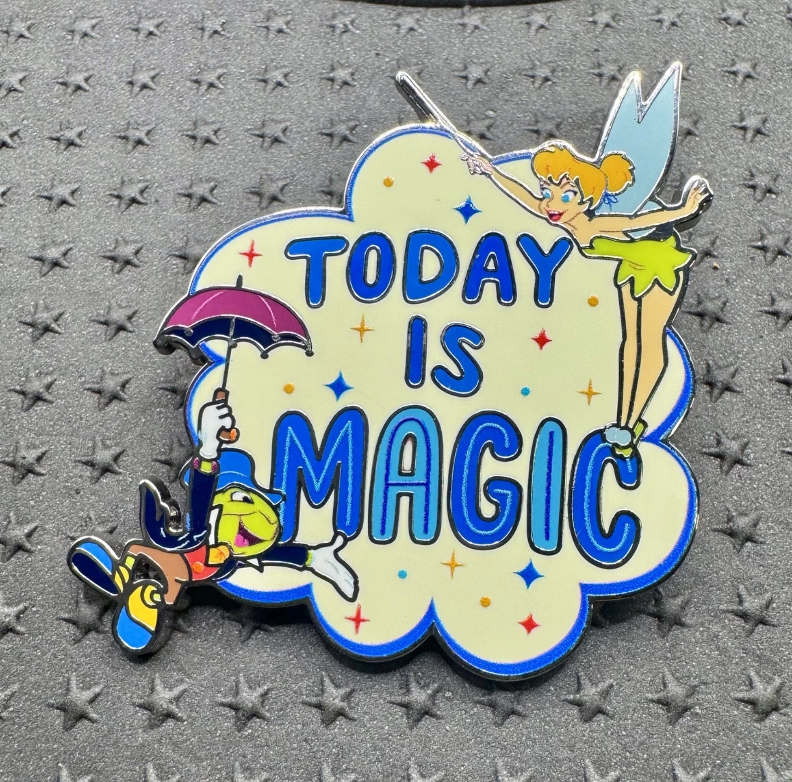 Disney Pin 2026 Tinker Bell & Jiminy Cricket "TODAY IS MAGIC" Best Day Ever