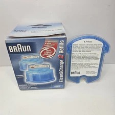 Braun Clean & Charge Refill 1 Cartridge  CCR 2 New Open Box (1 SEALED CARTRIDGE)