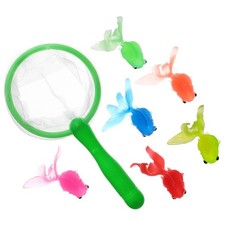 Bath Toys for Toddlers - Bathtub Toys Fishing Net with 6pcs Floating Fish for...