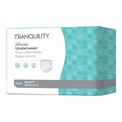 Tranquility Disposable Underwear X-Large 57 56 Ct