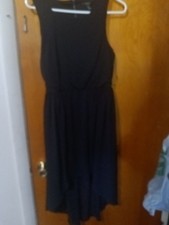 Forever21 Sleeveless Black Asymmetrical Dress Size M #2794