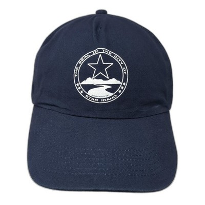 The Seal of The City of Idaho 5 Panel Cap Blue OS Adjustable Port Authority