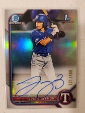 2022 Bowman Chrome JoJo Blackmon Auto Refractor 1st Prospect /499 TEXAS Rangers