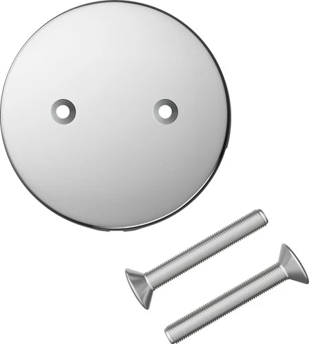 PROFLO PF401 Waste and Overflow Face Plate - 2 Hole - Chrome - Picture 2 of 2