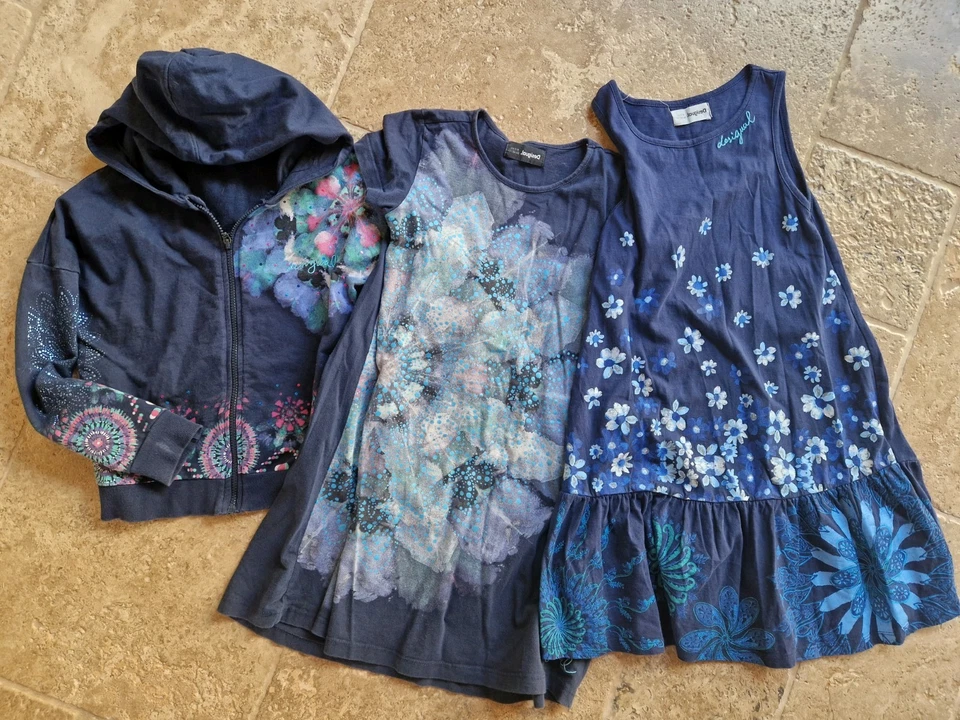 7 Teile Super süsse Sommerkleider Mini Boden und Desingual 134/140 - Bild 4 von 4