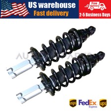 Pair Fit Infiniti QX56 QX80 2011-2021 Front Hydraulic Shock Struts Spring Assys 