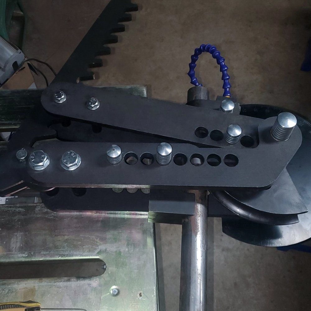 Tube Pipe Bender Black Oxide Coating Steel Manual Hand Bender