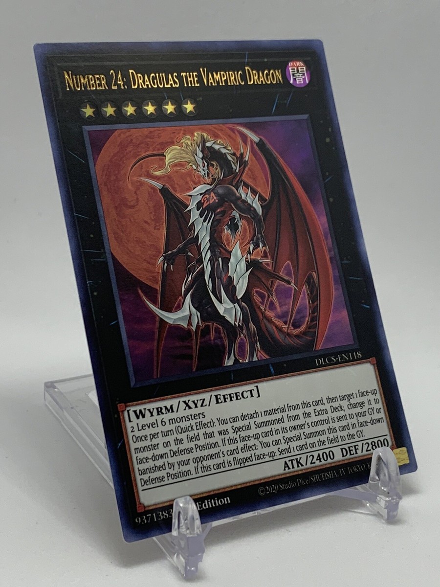 イルミナティカード　Count Dracula　ドラキュラ Yugioh! Number 24: Dragulas the Vampiric Dragon - DLCS-EN118