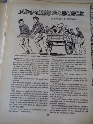 Ca7 Ephemera 1970 Kurzgeschichte Jumble Jamboree Sydney J Bounds 