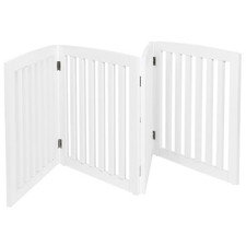 Freestanding Foldable 24 inch 4 Panels Step Over Fence Dog Gate Doorway Exercise