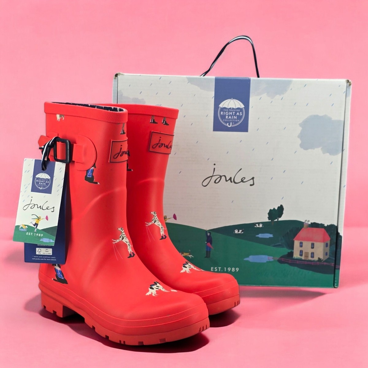 Molly Mid Height Molly Joules Wellies New Joules Rain Boots Mid
