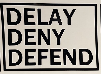 DELAY DENY DEFEND vinyl decal sticker