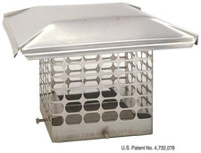 Stainless Steel Single Flue Masonry Chimney Cap Made in the USA