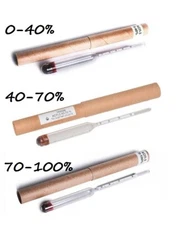Alcoholmeter Hydrometer for alcohol ASP-3 (0-40%)(40-70%)(70-100%)