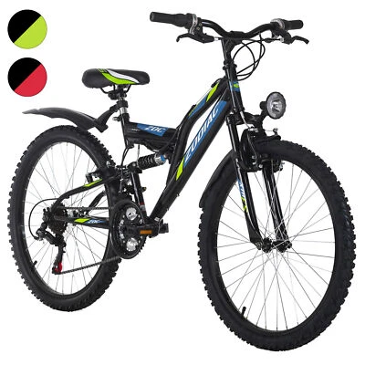 Kinder Mountainbike ATB Fully 24 Zoll Zodiac 18 Gänge KS Cycling M667K
