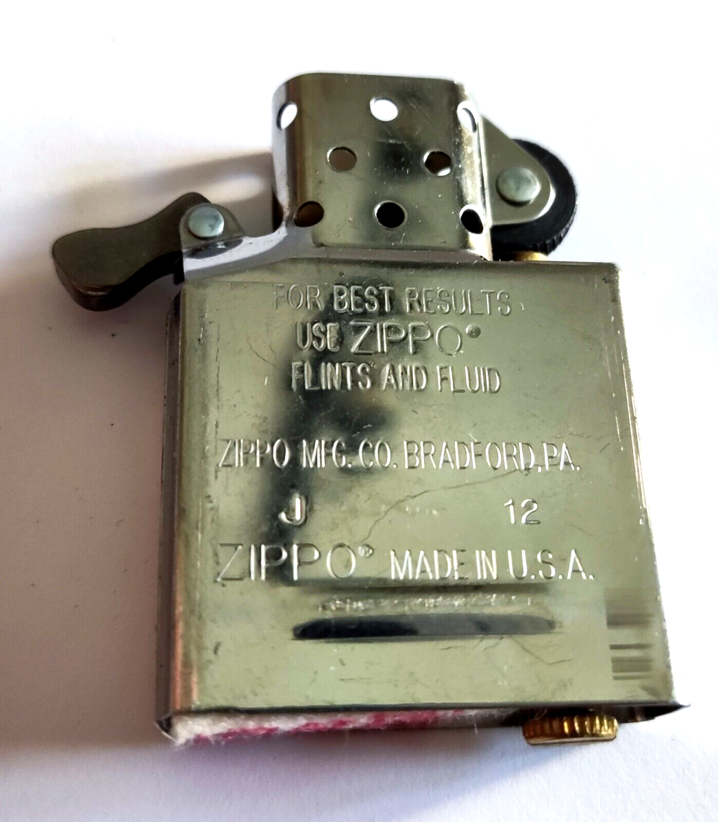 Vintage Authentic Zippo Lighter USA Bradford PA J 12 Genuine