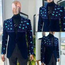 Men Blazer Regular Fit Shawl Lapel Formal Tuxedos Formal Dinner Single Breasted