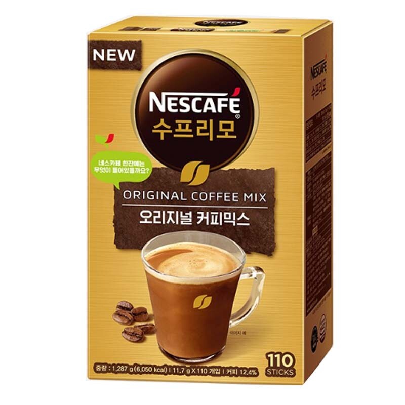 Korean Nescafe supremo Instant Coffee Mix 110 Sticks