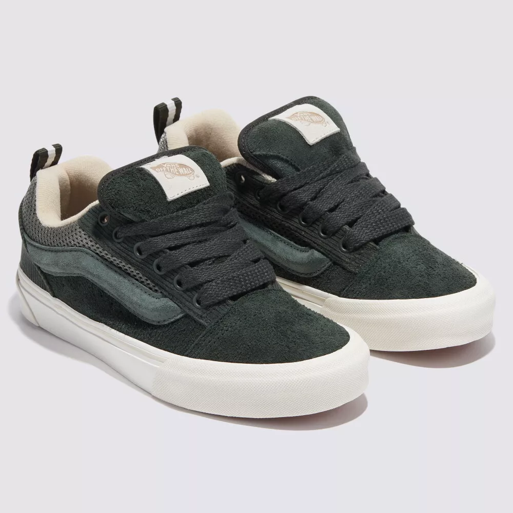 Vans Knu Skool Skate Shoes Suede Sneakers Olive VN0009QCOLV US 4-11