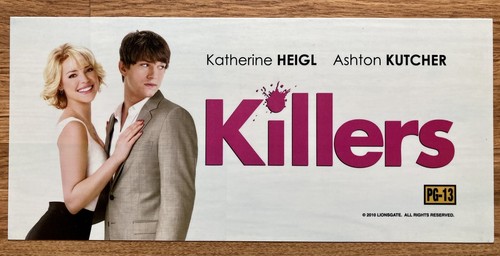 🌟 Killers (2011) - DOUBLE-SIDED Movie Theater Mylar / Poster - 6x13