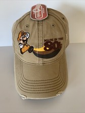 Vintage 1980  s Style Official Nintendo Super Mario Embroidered Cap Hat New W/Tag