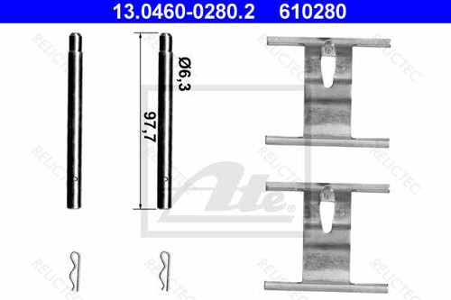 Rear Brake Pad Fitting Kit Accessory VW Porsche:TOUAREG,CAYENNE 7L0698269 - Picture 2 of 2