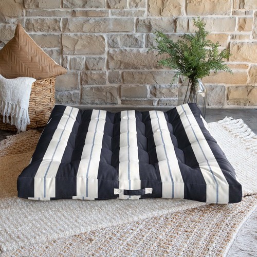 Sorra Home Outdoor Tufted Floor Pillow Single 40 in D x 40 in W x 5 in H - Picture 20 of 54