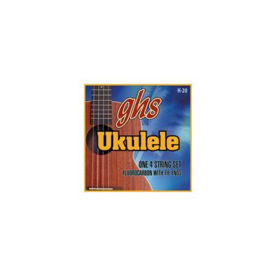 GHS Ukulele Fluorocarbon Tie Ends - H-20 - Ukulele String Set, Soprano/Concert