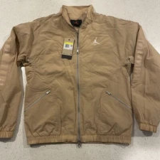 Jordan Essentials Men's Warmup Jacket Hemp-Sail FB7294-200 Mens Size Small NWT