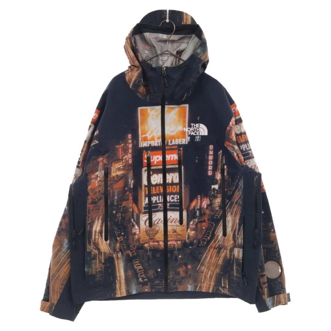 SUPREME 22AW x THE NORTH FACE TAPED SEAM SHELL JACKET TIMES SQUARE NF0A82RK Used