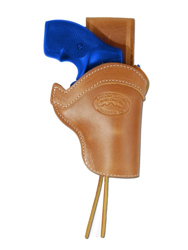 NEW Barsony Tan Leather Western Belt Loop Holster Rossi, EAA 22 38 357 Snub 2" - Picture 3 of 5
