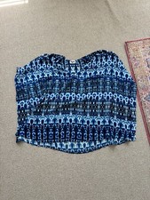 Show Me Your MuMu PETA Sheer Blue Tunic Coverup Top Small Beach Vacation