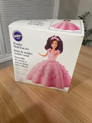 Wilton Doll Wonder Mold Cake Pan Kit Set Barbie
